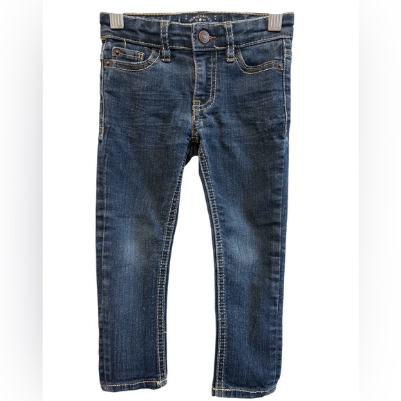 Lucky Brand Toddler Zoe Skinny Dark Blue Jeans | Size 3T - Picture 1 of 10
